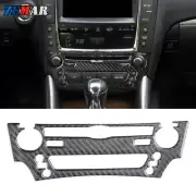 Carbon Fiber CD Console Panel Frame Trim Sticker For Lexus IS250 IS350 2006-2012