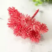 Artificial Succulent Wired Pick - Red (Style 15)