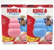 KONG Puppy LARGE Treat Stuffable Rubber Teething Dog Chew Toy - Pick Color 4"