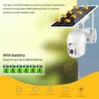 Wireless Solar Powered WIFI Security Camera Outdoor Spotlight Color PTZ Battery