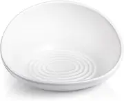 CatGuru Cat Food Bowl, Ceramic Cat Bowls, No Spill Cat Bowl, Whisker Stress Free Cat Food Bowls, Non Skid Cat Bowls for Food and Water, Includes Silicone Non-Slip Mat (High-Low, White)