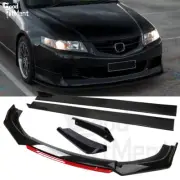 For Honda Accord Euro Front Lip Splitter+Side Skirt+Rear Diffuser Apron Body Kit (for: Honda Civic)