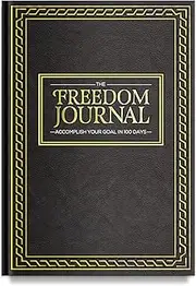 The Freedom Journal 2022 Black Hardcover Daily Planner, Goal-setting, Planning, Journaling