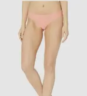 $95 Rip Curl Women's Pink Shirred Cheeky Hipster Surf Bikini Bottom Swimwear S
