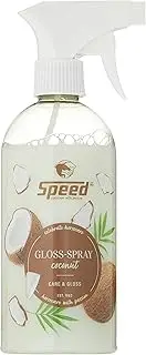 Speed Gloss Spray Coconut, Tail and Mane Spray for Horses with Exotic Coconut Scent, Ultra Light Combability, Pearlescent Effect, Minimises Hair Breakage (0.5L)