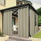 Waterproof Outdoor Curtains for Patio Porch Pergola Cabana Sunlight Blocking Pri