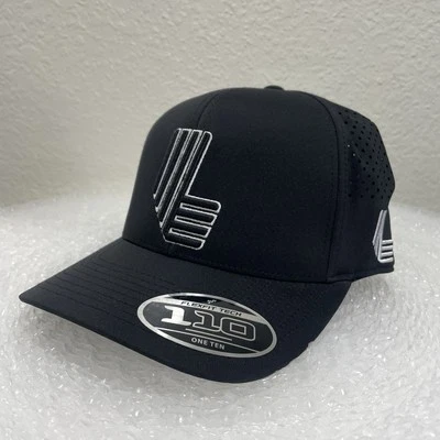 LIV Golf Strapback Hat Tour One Ten Flexfit Tech Cap Embroidered Black One Size