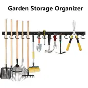 64"Wall Mount Garden Rake Shovels Tool Storage Holder Hook Pegs Metal Wall Hook