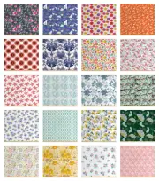 Ambesonne Floral Vivid Fabric by the Yard Decorative Upholstery Home Accents