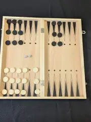 3-in-1 Board Games Set: Chess, Backgammon, and Checkers with all pieces