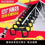 伸縮樓梯隱藏式樓梯電動伸縮梯折疊梯子梯形伸縮式全自動閣樓樓梯