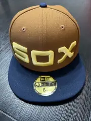 Chicago White Sox New Era 59FIFTY Comiskey Park Grizzly Bear Hat Cap Size 6 7/8