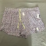 SECRET TREASURES SUPER SOFT PINK LEOPARD Elastic Waist Shorts Sz 2X