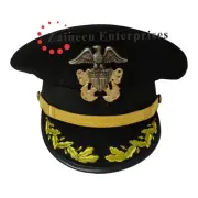 Us Navy Officer Visor Cap/Hat US Navy Commander Cap in Custom Size Made to Order
