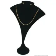 Pendant & Earring Combo Display Black Velvet 7 1/4"