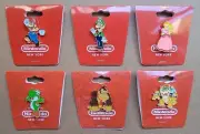 Nintendo New York - Super Mario Collector Pins (Luigi, Peach, Yoshi, DK, Bowser)