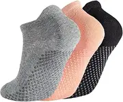 [Breslatte] Grip Socks for Women Pilates Non Slip Socks Womens Pilates Socks with Grips for Women Grippers Socks No Slip Socks Women