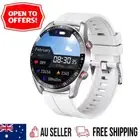 Smartwatch Sports Fitness Tracker Smart Call Watch iPhone iOS Android AUS WHITE