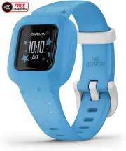 Garmin Vivofit Jr. 3, Kids Fitness/Activity Tracker, Blue Stars