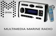 Crystal CR450W Watertight Marine CD/MP3/WMA, AM/FM Radio System Head Unit White