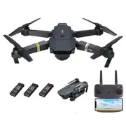 4K Drone with HD Camera Drones WiFi FPV Foldable RC Quadcopter Dual Camera W/3Batteries