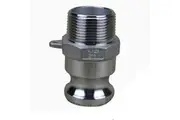 Camlock STAINLESS STEEL 316 40mm (1 1/2") Type F Male Adaptor x Male Cam Lock