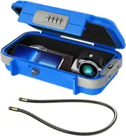 ORIA Portable Security Case, Portable Safe Box, 4 Digit Combination Key Lock Box