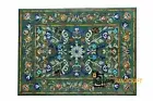 3'x2' green Marble table Top coffee center inlay malachite home decor antique p1
