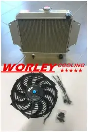 QLD-Aluminum Radiator for SUZUKI SIERRA 2Dr SPFTOP /HARDTOP 1.3L SJ410/413 + Fan