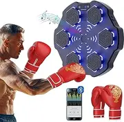 Ouroad Music Boxing Machine,Smart Boxing Training Machine Punching Equipment with Intelligent Display Bluetooth for Home Workout Training 0-8 Mode Options