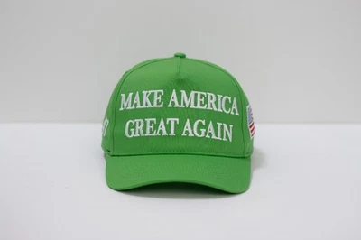 MAGA Green White Embroidery Cap Adjustable Fit Classic Baseball Hat for Adults