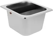 VILLFUL Box Stainless Espresso Grounds Dispenser Capacity Used Coffee Container for Composting Simple Design