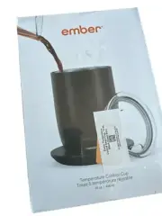 Ember Mug Temperature Control Smart Mug 14oz Black App Controlled Heated Coffee