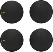 Binxind Squash Ball Two-Yellow Dots Low Speed Sports Professional Player Competition Squash(4 Pcs)