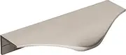 [Amerock] Cabinet Edge Pull | Satin Nickel | 4-3/16 inch (106 mm) Center to Center | Aloft | 1 Pack | Drawer Pull | Drawer Handle | Cabinet Hardware