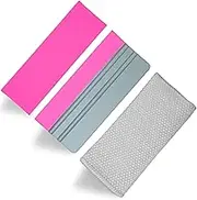 Wrapping Velvet Felt Squeegee, 11.8'' Microfibre Cleaning Cloth, Wallpaper Peel & Stick Kitchen DIY Vinyl Wrap Tool, Fish Scale Nanoscale Cloth Polishing Lint Free Streak-Free Glass Mirror Cloths Gray