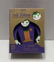 Loot Crate Exclusive DC Comics The Joker Painted Wooden Figure New Open Box