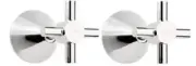 Alder AKITA TOP ASSEMBLY SET Simple & Classic Cross Handle CHROME 38290