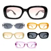 Whimsical Pop Color Oval Rectangle Mod Sunglasses
