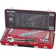 Sidchrome 35 PIECE 1/2" SQUARE DRIVE SOCKET & SPANNER SET Metal Case *AUS Brand