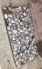 White Agate Coffee Table Slab, Agate Stone Kitchen & Bar Counter Slab Decor