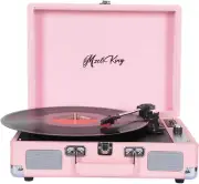 Record Player Vinyl Record Player with Built-In Stereo Speakers Wireles...