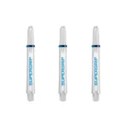 Harrows Supergrip Short Dart Shafts, Polycarbonate Stems, ICE Clear (3 Sets)
