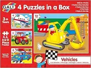 Galt - 4 Puzzles In A Box - Vehicles