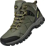 [JiuQing] Men's Walking Boots Outdoor Hiking Shoes Breathable Camping Trekking Sports Boots
