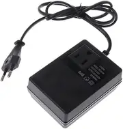 Tuperoymse 200W AC 220V to 110V Reduce Transformer Convert Travel Power EU Plug Adapter