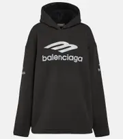 [Balenciaga] Balenciaga 3B Sports Icon technical hoodie AU 8 black