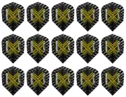 5 New Sets Harrows Tufftex Standard Dart Flights - Ships w/ Tracking - Yellow