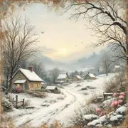 Winter Morning Decoupage Rice Paper For Ornament-Wood Art A4 1 Sheet
