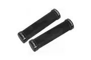 ClarksGRIPS Clarks Dual lock on 130mm With Bar Plugs Ribbed Look Grip Pattern All Black